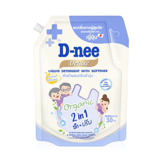 D-nee Deluxe 2in1 Liquid Detergent With Softener Sweet Dream 1000ml ดีนี่ ผลิตภัณฑ์ซักผ้าผสมปรับผ้านุ่ม.