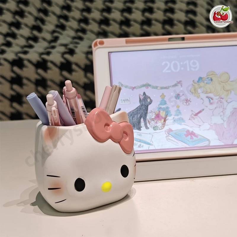 ที่ใส่ปากกา การ์ตูนมินิน่ารัก สไตล์คาแรคเตอร์แมว เหมาะสำหรับเด็ก นักเรียน และสายโต๊ะทำงานคิ้วท์ thumbnail 9