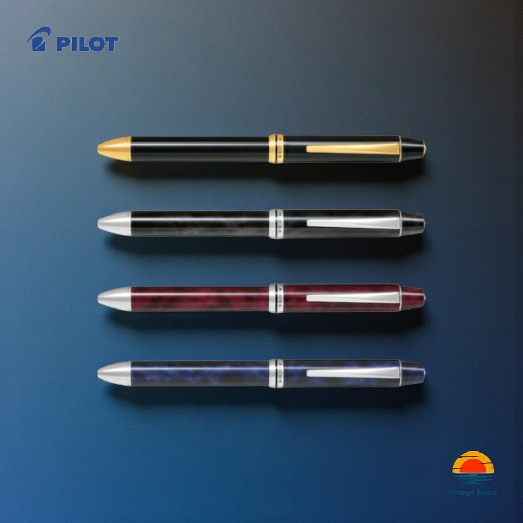 PILOT 4+1 Ridge BTHRF1MR/ปากกามัลติฟังก์ชั่น/4สี+ดินสอกด/0.7mm Acro Ink/ด้ามทองเหลือง/ญี่ปุ่น