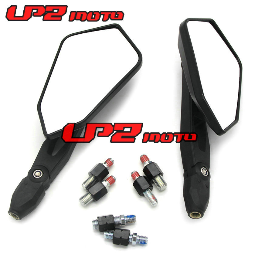 [ลดราคากิจกรรม] เหมาะสําหรับ Kawasaki ZRX400 ZRX1100 ZRX1200 KLV1000 กระจกมองหลังดัดแปลง