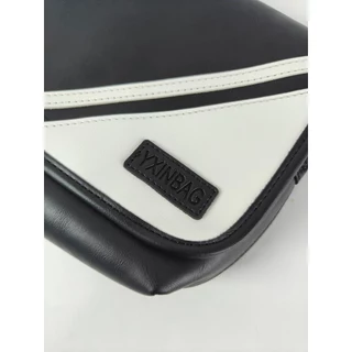 YXIN BagShop กระเป๋าผ้าใบ คาดอกกันน้ำ สายเข็มขัดนิรภัย+ตัวเลื่อนแบบงาบ *พร้อมส่ง*