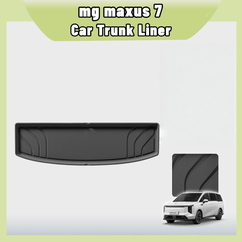 ถาดท้ายรถขอบสูง Mg maxus 7/9 TPE กันน้ำของแท้ สีม่วง/ดำ สำหรับครอบครัวและสัตว์เลี้ยง ใช้งานหนัก กันรอยล้างง่าย ติดตั้งเวลโคร พร้อมส่ง