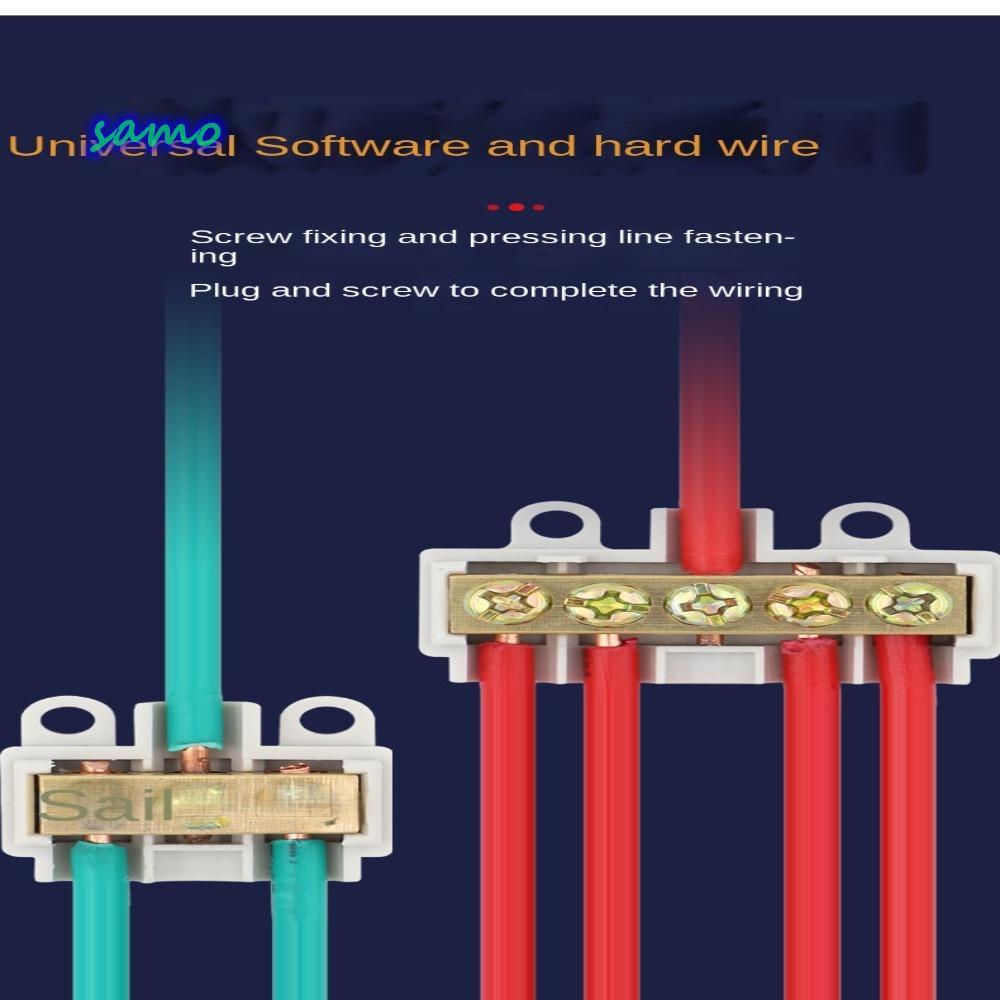 SAMO T-type สายไฟ Terminal ไฟฟ้าทั่วไป Connector Splitter สายไฟกล่องแยกสายไฟ Terminal Block Quick Wi