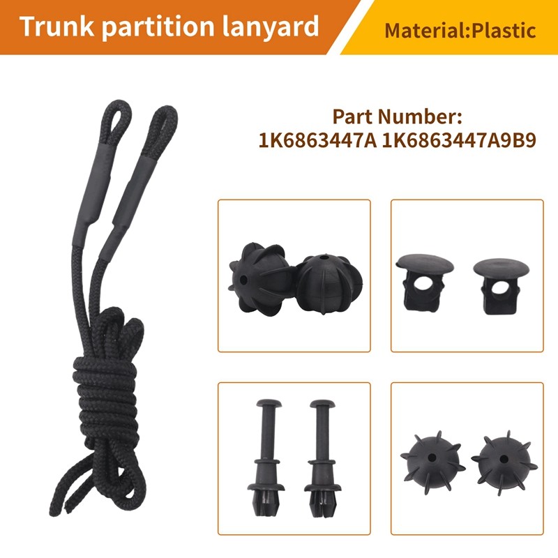 รถพัสดุชั้นวางสายไฟ Tonneau ฝาครอบสําหรับกอล์ฟ MK6 MK5 R20 MK2 8P 8V 1K6863447เอ 1เค6863447ด้านหลัง 