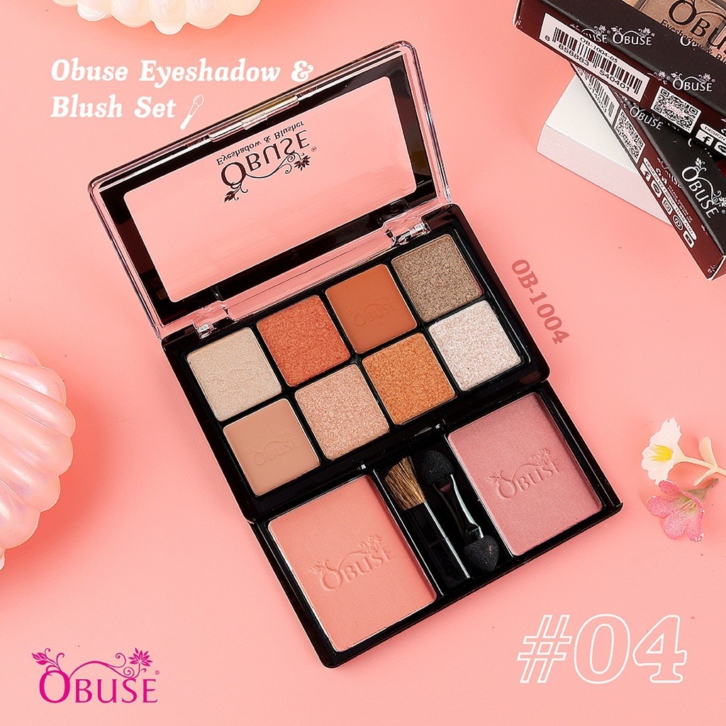 แท้/ดีลสุดคุ้ม/ไลฟ์ทุกวัน OB-1004 Obuse Eyeshadow&Blush 16.5g. ราคา ถูกที่สุด ดีลบีเคเค แกลเลอรีภาพที่ 8