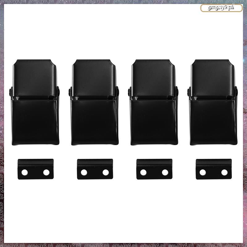 [LR] 4 ชิ้น A27 สีดําปกปิดสลับโหลดแคลมป์สําหรับกรณี, กล่องเครื่องมือ, Cleaner, กล่องตู้