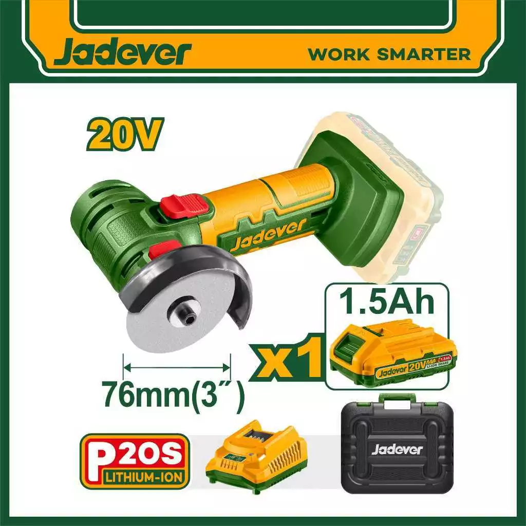 JADEVER เครื่องเจียรแบตเตอรี่ไร้สาย 20V. รุ่น JDLAP571 หินเจียรแบตเตอรี่ ลูกหมูแบตเตอรี่ ลูกหมู เครื่องเจียรมือถือ
