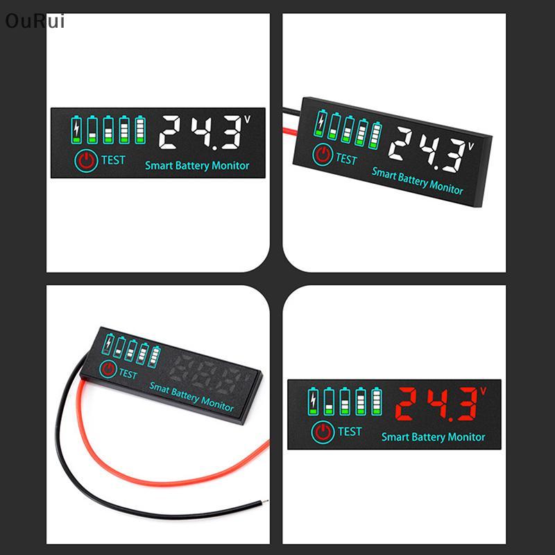 [B&C] DC 7-55V Universal Battery Charge Indicator Panel LED Indicator Acid Battery Voltage Charge In