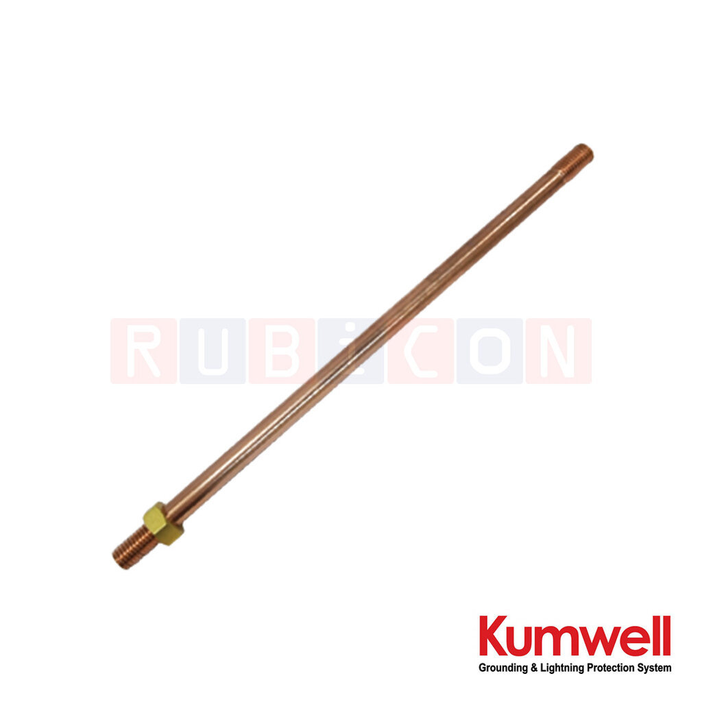 KUMWELL LELT 58-60 เสาล่อฟ้าปลายเกลียว (Elevation Terminals for Blunt End Air Terminal ) ยาว 600 mm. Rod Dia 15 mm. T...