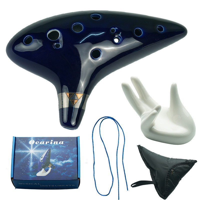 การค้าต่างประเทศ Ocarina 12-Hole C Key เครื่องดนตรีเด็ก Zelda Legendary Ocarina Crafts Ocarina Music