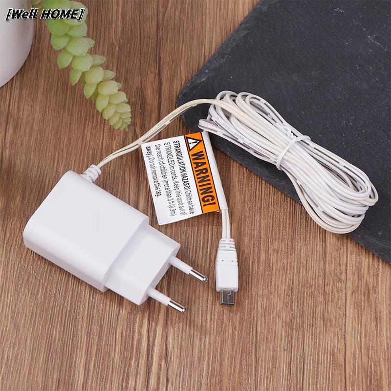 [Well HOME] 110-240V Oril EU Power Adapter Charger Mini USB Connector สําหรับ Baby Monitor VB601 VB6