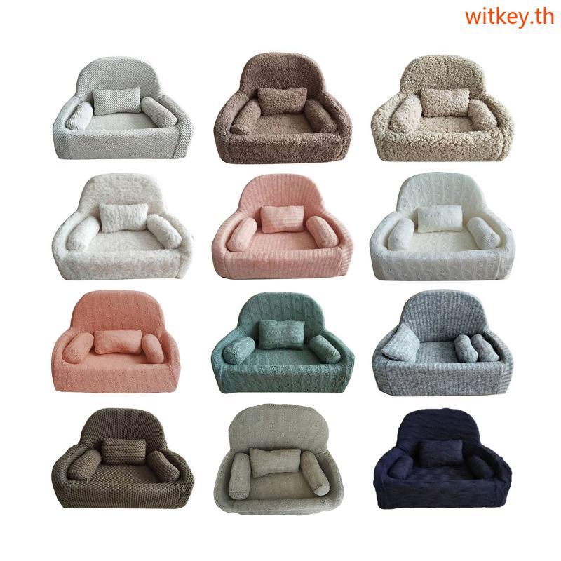 WIT โซฟารอบรอบรอบขนมปังโซฟาภาพ DIY Baby Photoshoot Photo Studio Decors
