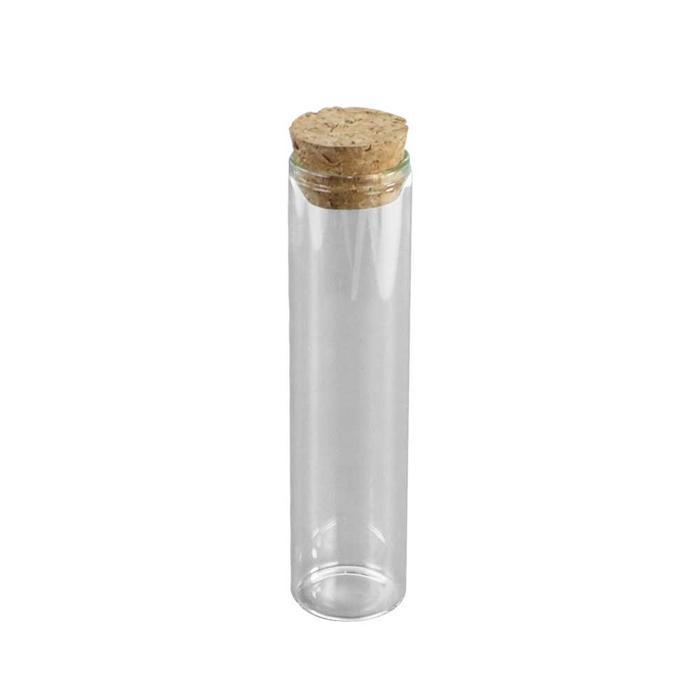 โถแก้ว Borosilicate Botless พร้อมฝาปิดไม้ – โถเก็บของ Cork Seal Mini 60–110 ml, Aesthetic & Function