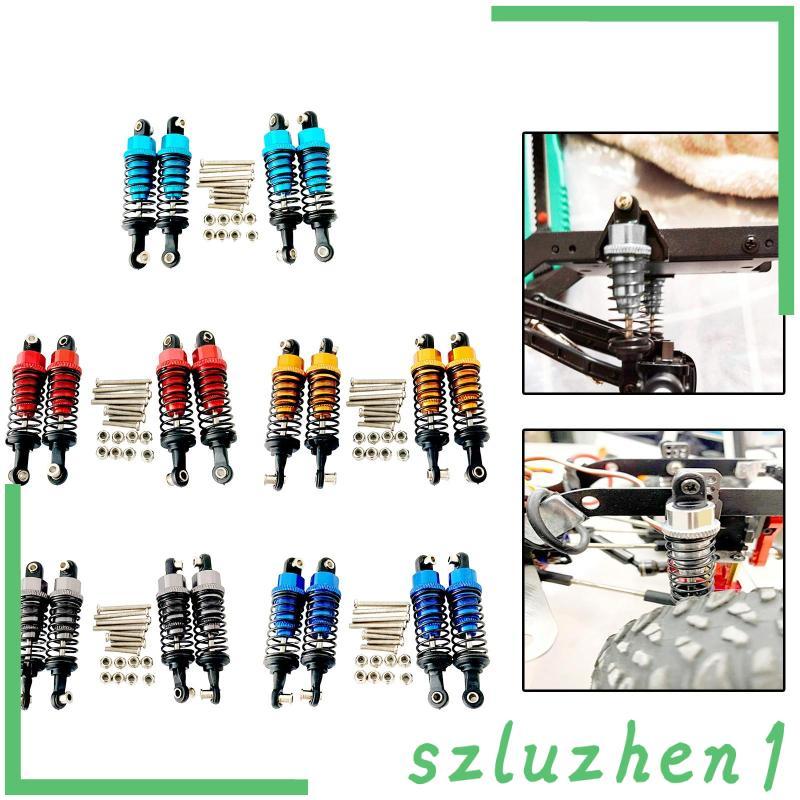 [Szluzhen1] 4 ชิ้น RC โช้คอัพรถยนต์อะไหล่อัพเกรดพร้อมสกรูโลหะ Dampers ชุด RC Shocks 1/12 1/16 Scale 