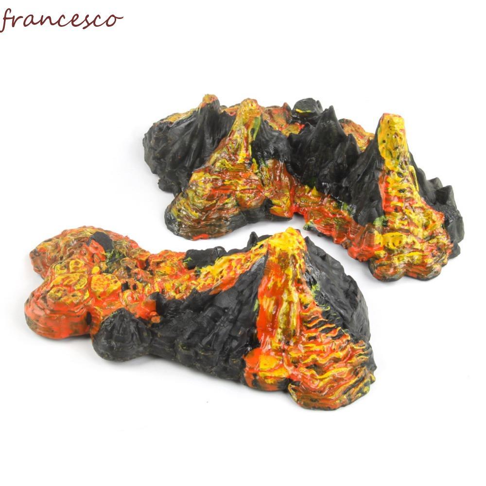 FRANCESCO จําลอง Volcano รุ่น, ของเล่นที่สมจริง Volcano Mini Volcano ของเล่น, ตารางทรายเค้าโครงยาง/พ