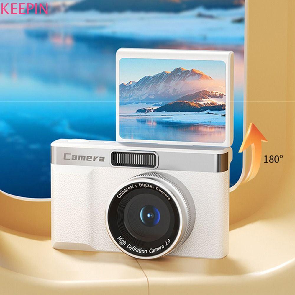 KEEPIN 1080P HD กล้องดิจิตอล หน้าจอ 2.4 8x ซูมการถ่ายภาพกล้องวิดีโอ, Retro แฟชั่น Anti-Shake Autofoc