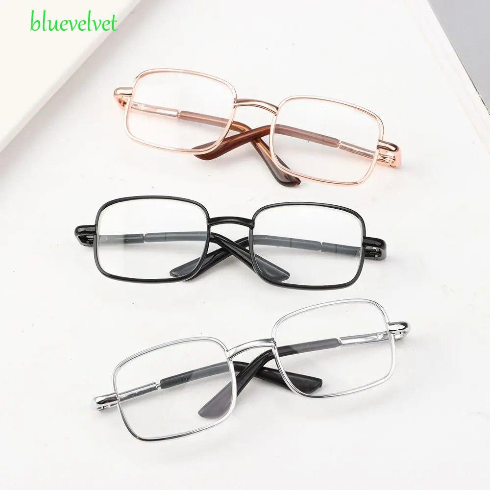 BLUEVELVET Preppy Cotton Doll Glasses, Square Silver Idol Plush Doll Glasses, Square Glasses Kawaii 