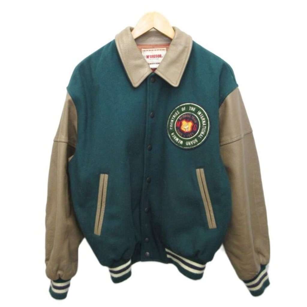 McGREGOR Varsity Jacket Embroidery green Direct from Japan Secondhand