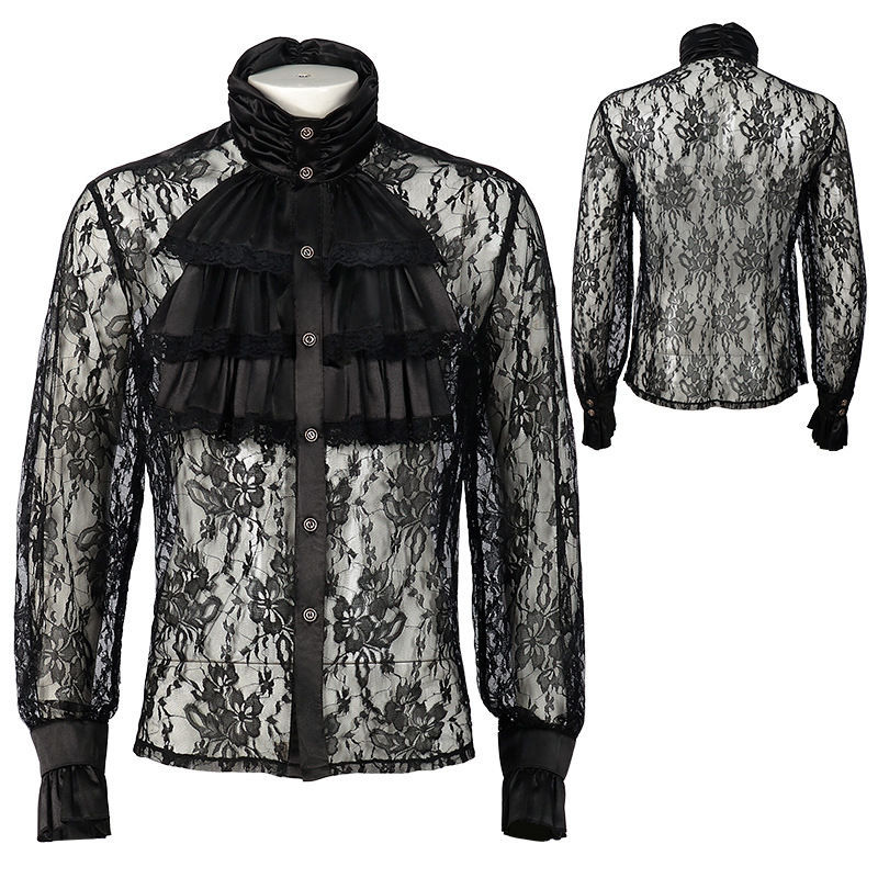 เสื้อผ้าการ์ตูน Shang Pirate Vampire เสื้อ Renaissance Period Victoria Era ยุคกลาง Gothic Gothic เสื
