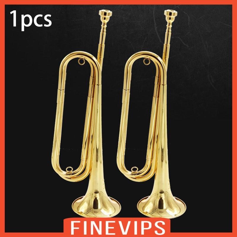 [Finevips] Bugle ทองแดงแข็ง 17.32 Marching Bugle สําหรับ Orchestra School Beginner