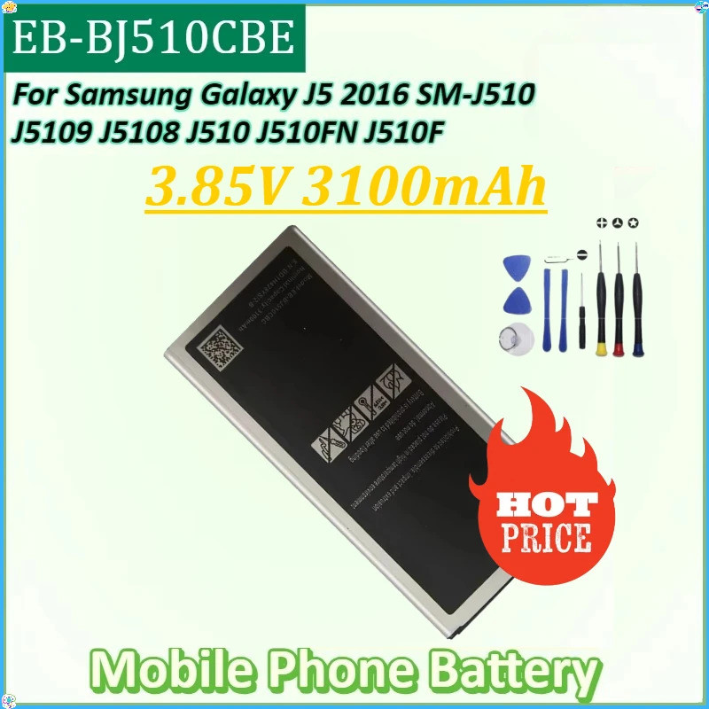 สําหรับ Samsung Galaxy J5 2016 SM-J510 J5109 J5108 J510 J510FN J510F J510G ใหม่ EB-BJ510CBE 3.85V 31