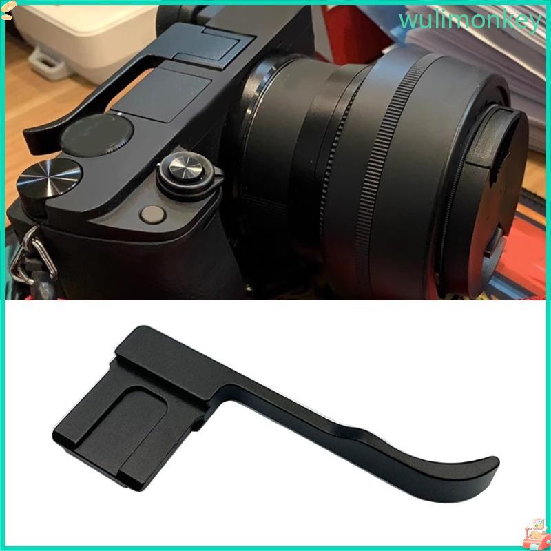 WU Thumb Up Grip สําหรับ A6000 A6500 พร้อมรองเท้าร้อนเย็นกล้อง Mirrorless นิ้วโลหะ Thumb Rest Handle