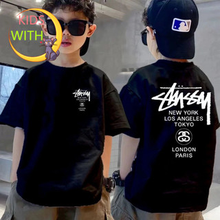 เสื้อยืดเด็ก  คอแบน สำหรับทารกและเด็กเล็ก ขนาด 100-150cm