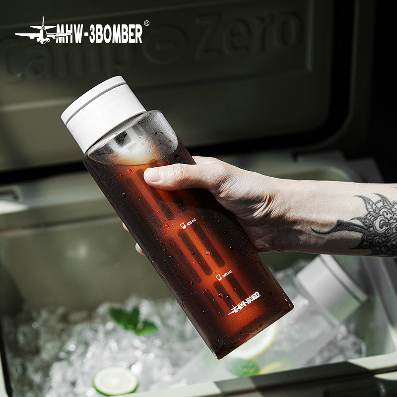 Spot Goods#MHW-3BOMBER Bomber Ice Core Cold Brew Kettle Cold Brew Coffee Bottle, Portable Coffee Mak