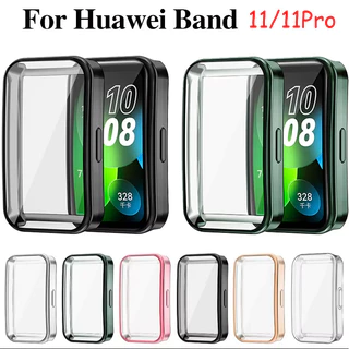 เคสป้องกันแบบเต็มสําหรับ Huawei Band 11 อุปกรณ์เสริมทดแทนสมาร์ทวอทช์ Huawei Band 11 Pro เคสกรอบ 360 หน้าจอ TPU ป้องกัน