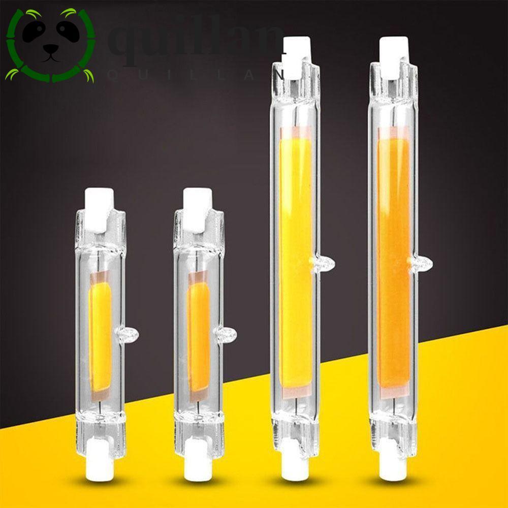 QUILLAN R7S Lamp Tube, 360 Glow เปลี่ยน COB Tube Bulb, Spotlight Dimmable 110v/220v Home