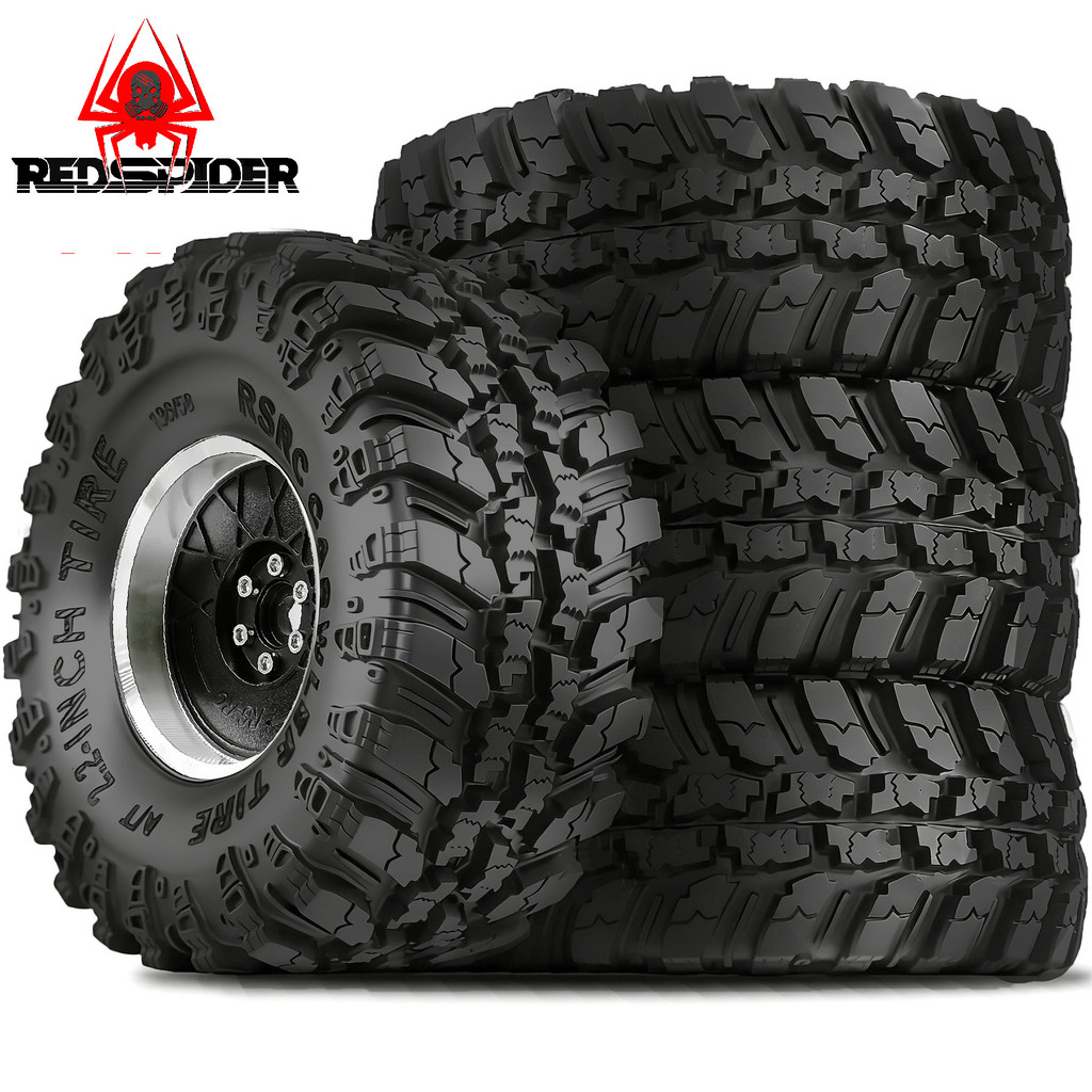RED SPIDER Soft Sticky 2.2 ยางสูง 2.2 Beadlock ล้อปรับขอบสําหรับ RC Mud Crawler Trail Gen7 Gen8 Capr
