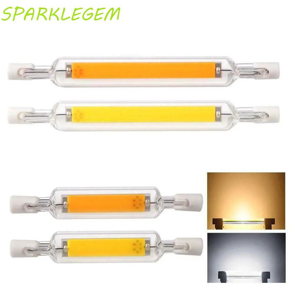 SPARKLEGEM COB Tube Bulb, 110v/220v Dimmable R7S Lamp Tube, Retro เปลี่ยน 360 Glow Christmas