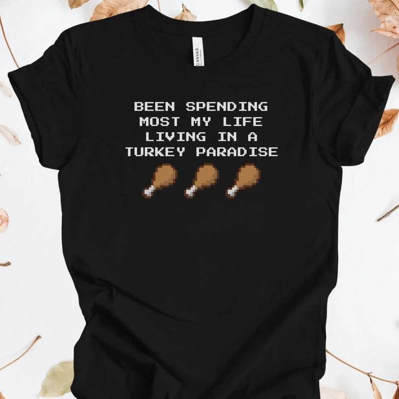 เสื้อยืดแฟชั่นสไตล์สตรีท Coolio Turkey Paradise Retro Font สำหรับทุกเพศ เสื้อยืด Gangstas Paradise ล