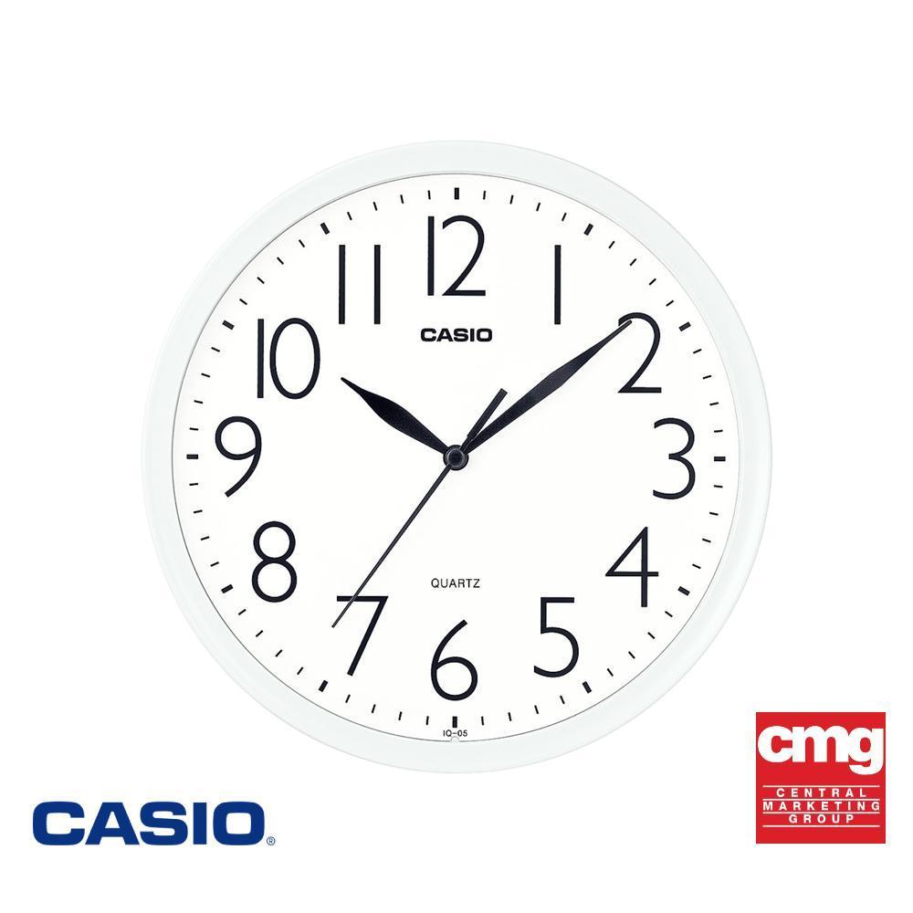 CASIO นาฬิกาแขวนผนัง รุ่น IQ-05-7DF สีขาว