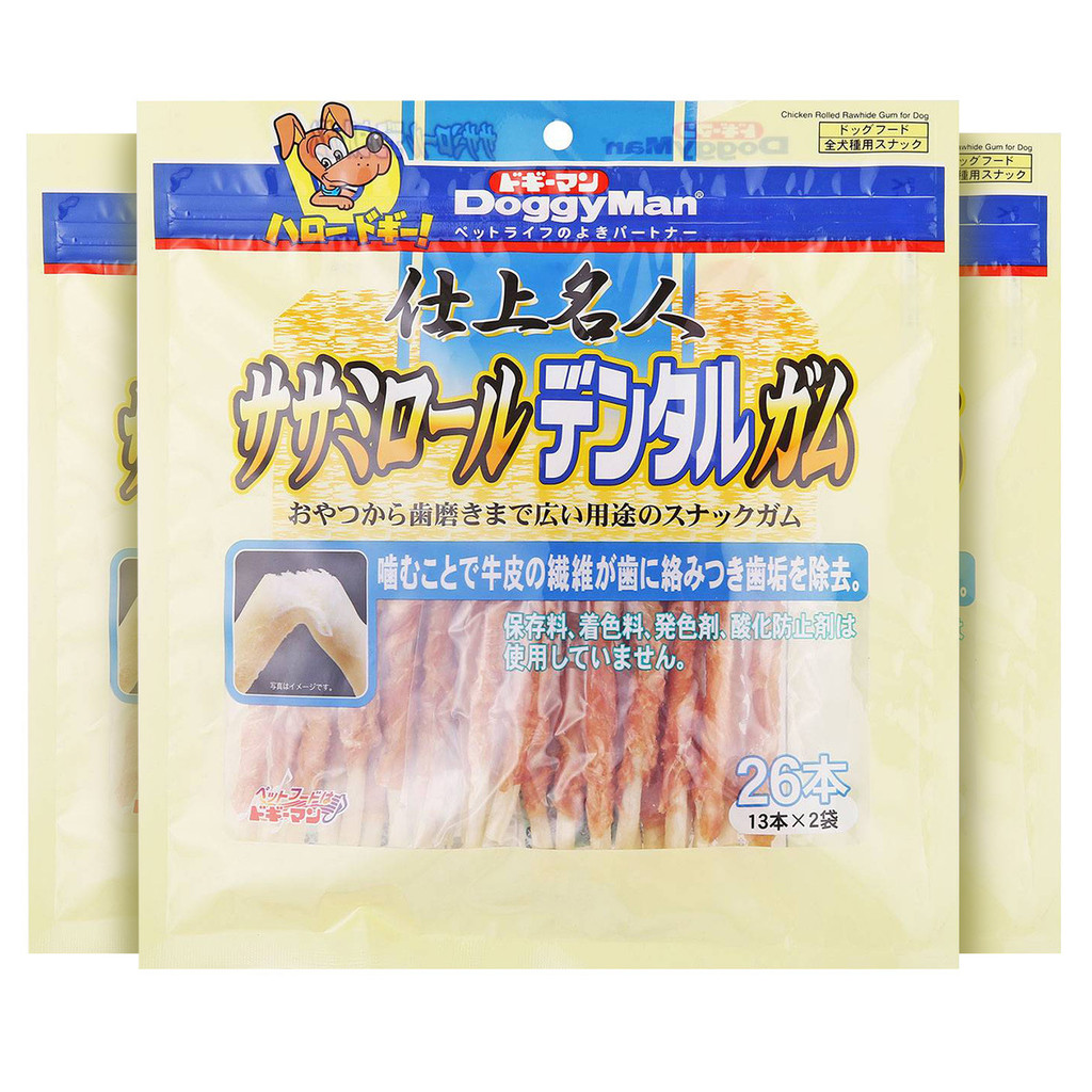 Japan Dogmanshi Shangren Pet Snacks Raw Cowhide Roll Dog Dog Reward Pet Snacks [cxS]