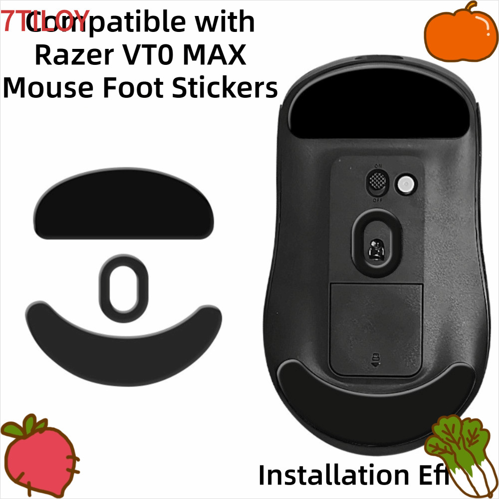 7TILOYSHOP เปลี่ยนฝาครอบเท้า, PTFE สวมใส่แผ่นรองเม้าส์,เปลี่ยน Smooth Teflon Ice Edition เมาส์สติกเก