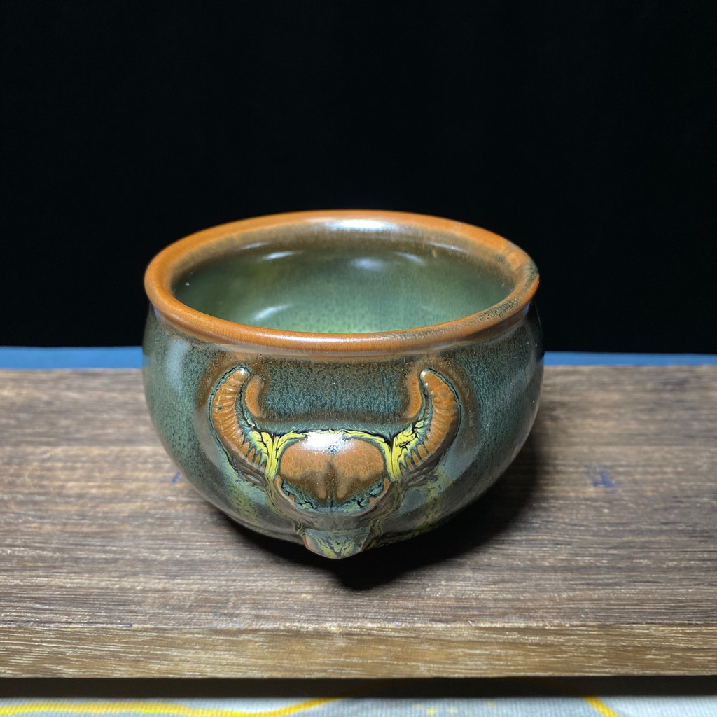 High-End Master Cup Jianzhan ถ้วยครัวเรือนพิธีชงชาชาชิมถ้วย Kung Fu ชุดชาขนาดใหญ่กระบอกถ้วยน้ําสีเขี