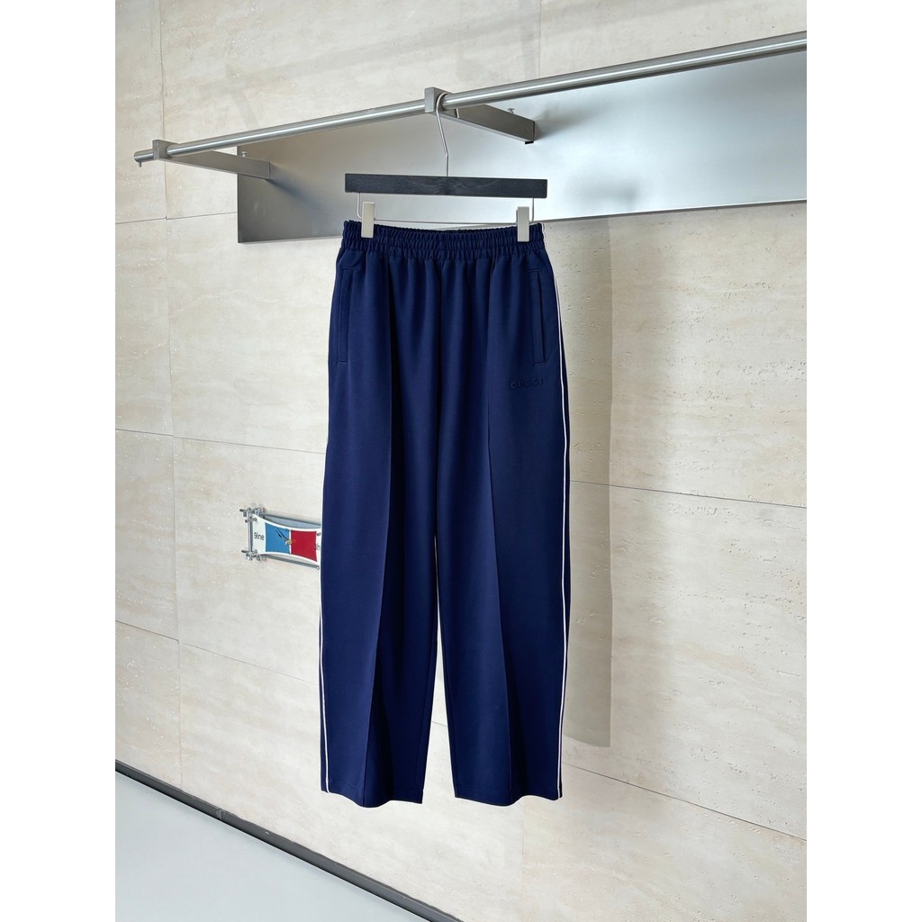 W0Q5 Gu**i New Lido Embossed Logo Casual Trousers Series