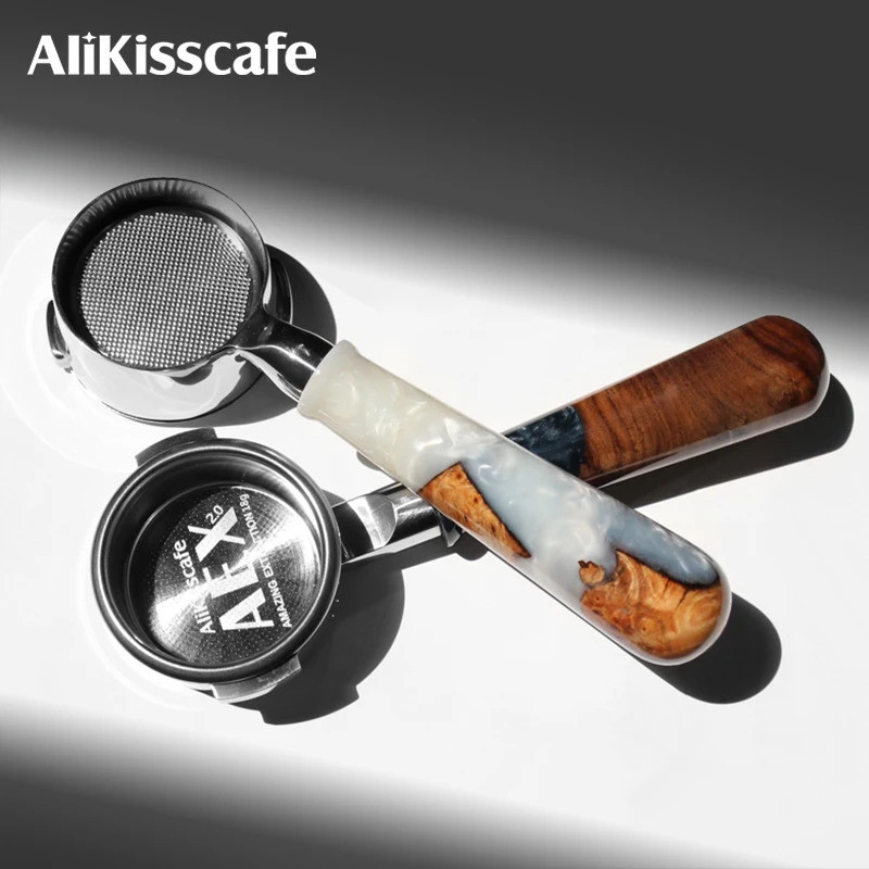 AliKisscafe Coffee Portafilter 58 มม.สําหรับ E61 Gaggia Nuova Hibrew Breville 9series Cyrus Handle E