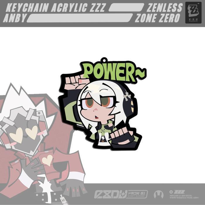PREMIUM Gantungan Kunci Zenless Zone Zero Akrilk / พวงกุญแจ Ellen Joe ZZZ Ganci Zone Zero Emoji - An
