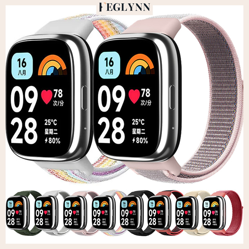 สายคล้องห่วงไนลอน for Smart Watch Xiaomi Redmi Watch 3 Active/Mi Watch 3 Lite อุปกรณ์เสริมสำหรับกีฬา