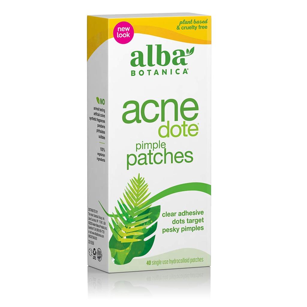 Alba Botanica Acnedote Pimple Patch for Face - Pimple, Spot Patch - Hydrocolloid Skincare Patch - 40