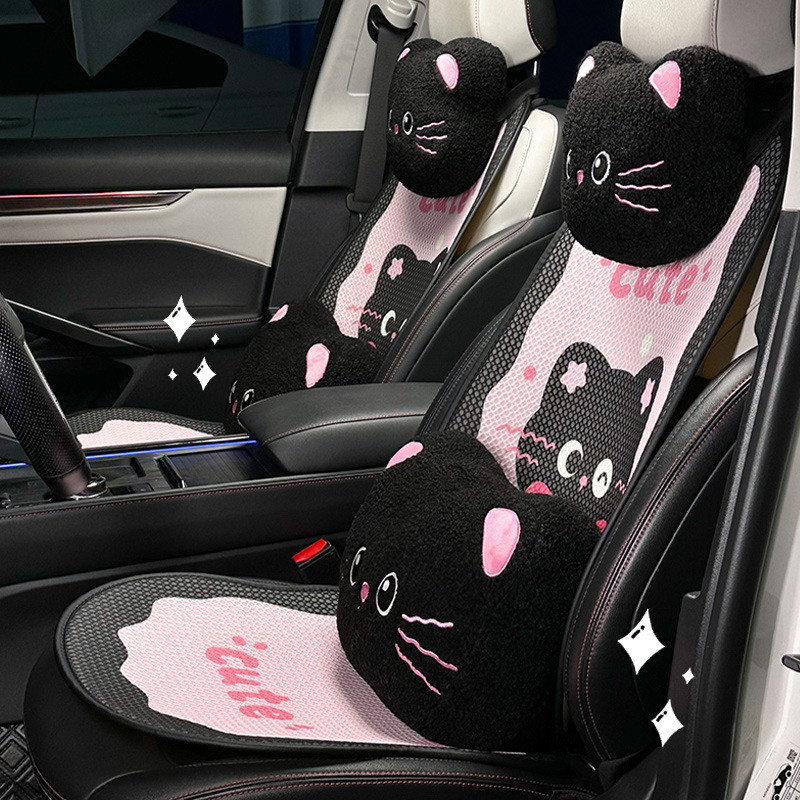 Creative Cat Car Seat Cushion Summer Cute Car Seat Cushion Four Seasons Universal Comfortable and No