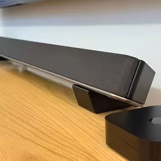 BESTOUR ฐานขาตั้ง Soundbar 2 ชิ้น, ยกมุมพิมพ์อุปกรณ์เสียง Riser, ที่วางลําโพงยกระดับคุณภาพสูงหลายยี่ห้อเข้ากันได้