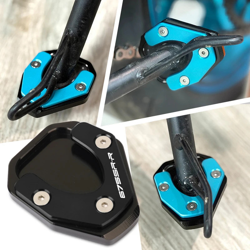 สําหรับ 675SR-R 675SR SR675 675 SR 2024 2025 รถจักรยานยนต์ CNC Kickstand ขาตั้ง Extension Pad แผ่นขย