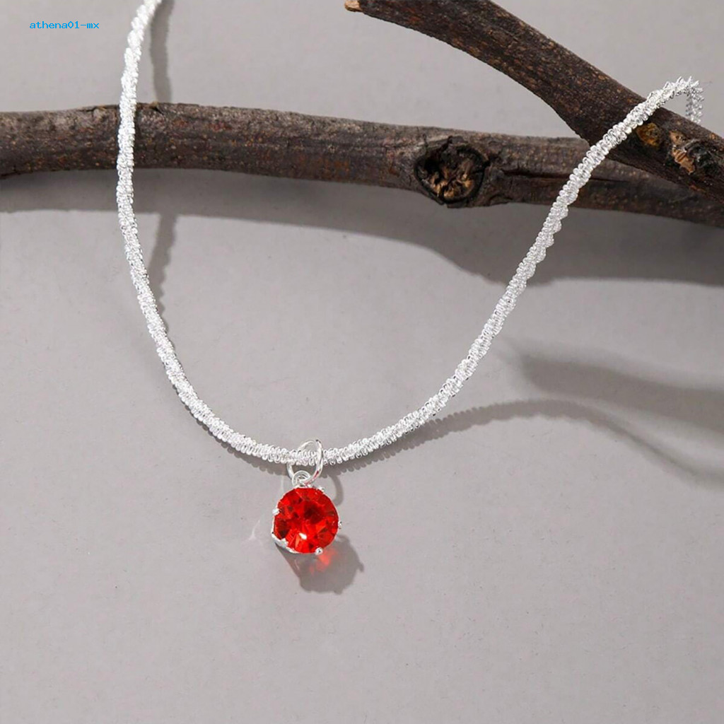 สร้อยคอElectroplated ประกายCubic Zirconiaสร้อยคอCubic Zirconiaสร้อยคอผู้หญิง – Dainty Fauxเพชรจี้ประ