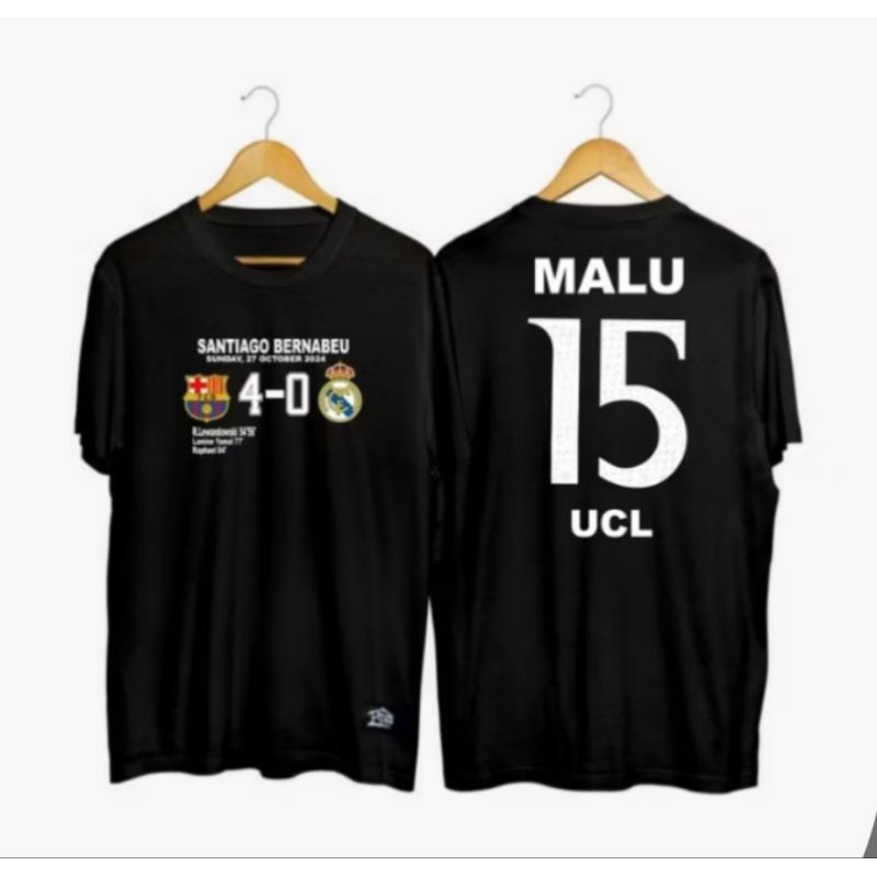 เสื้อยืด SANTIAGO BERNABEU MLU 15 UCL / REAL MADRID 0 VS 4 BARCELONA