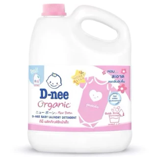 D-nee ดีนี่ น้ำยาซักผ้าเด็ก น้ำยาซักผ้าเด็ก Organic New Born แกลลอน ปริมาณ 3000มล.