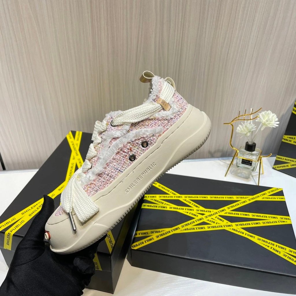 Wu Jianhao สไตล์ใหม่ xVESSEL xVESSEL Open Smile รองเท้ามาร์ชเมลโล่พื้นหนา