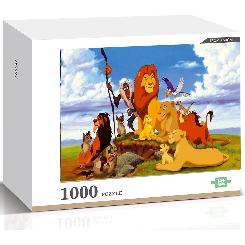 The Lion King Simba Timon Pigs Pumba ลิงจิ๊กซอว์ปริศนาผู้ใหญ่เด็กทางปัญญาเกมของเล่นห้องนั่งเล่นตกแต่
